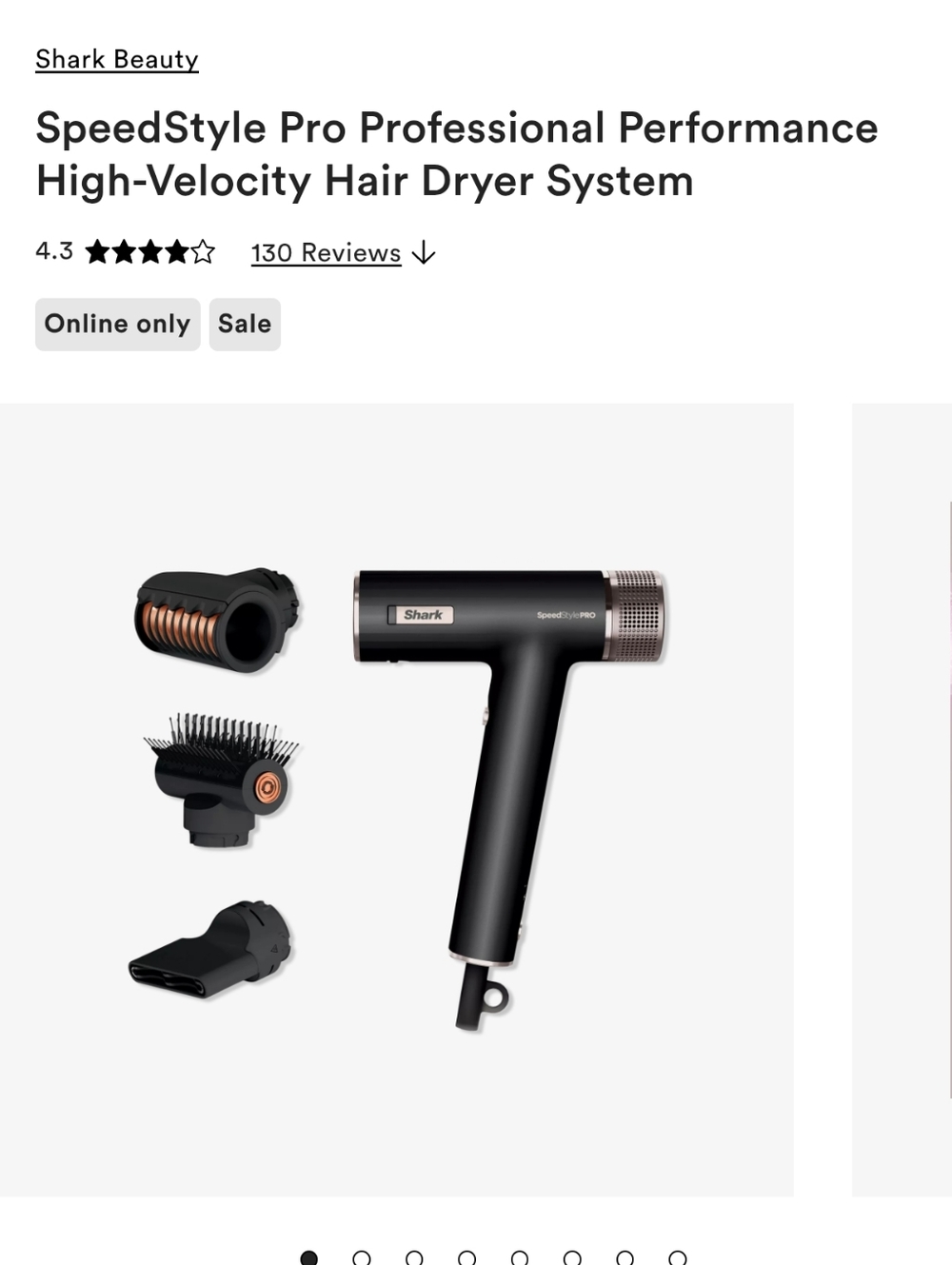 Shark Speed Style Pro Hairdryer High Velocity - Picture 4 of 4